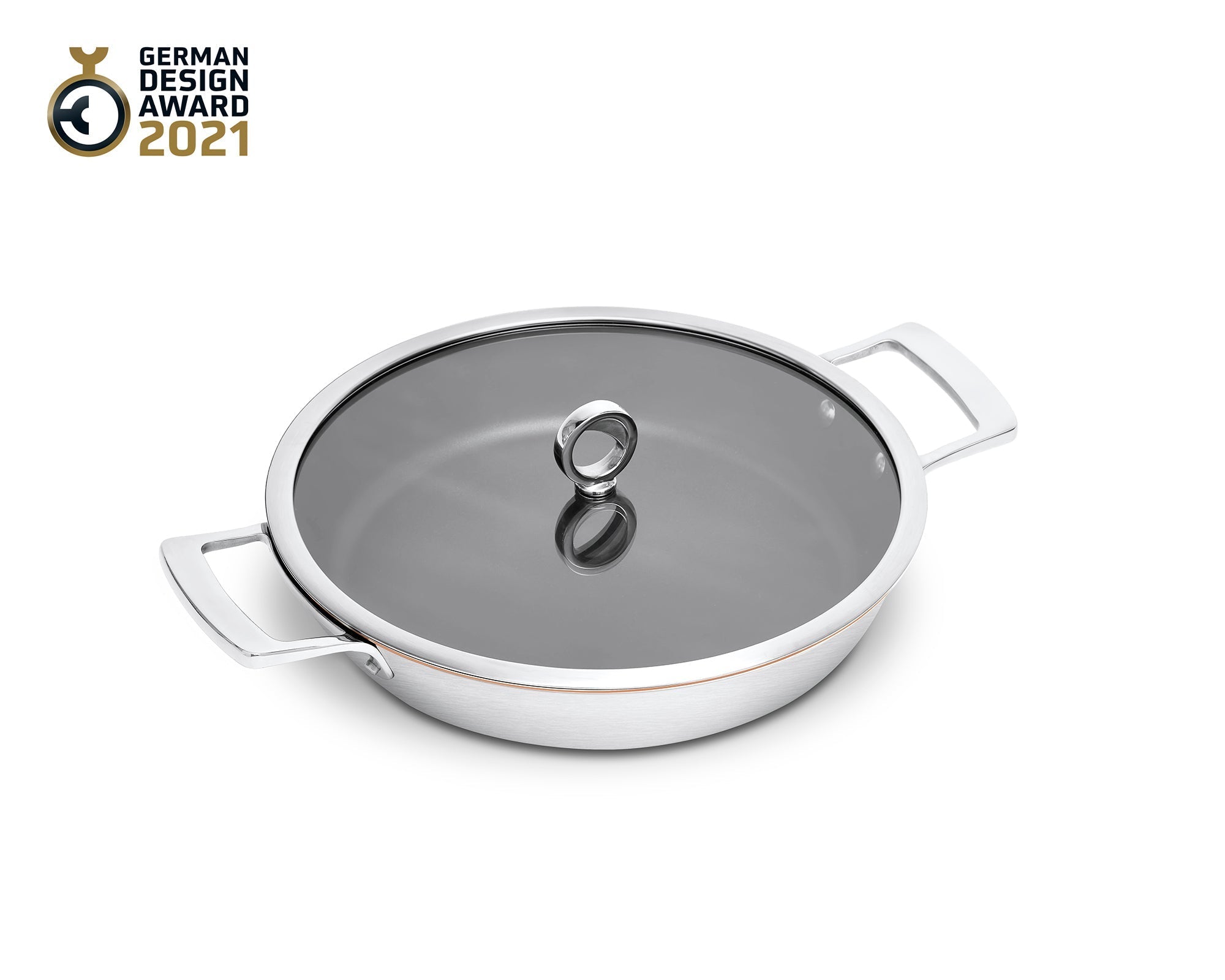 Kupferkernpfanne 26cm Servierer beschichtet