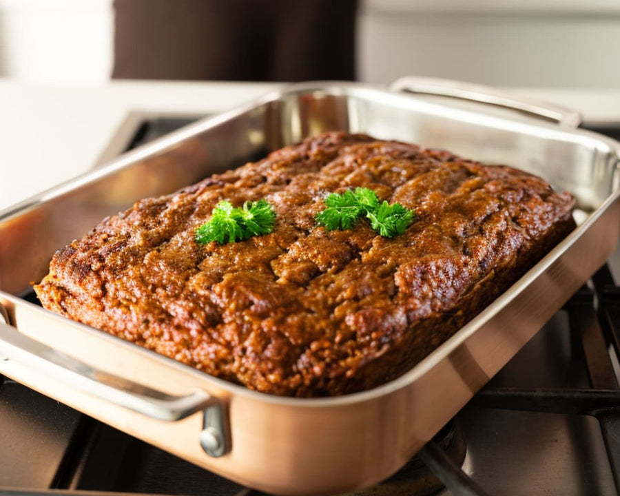 Hackbraten im Ofen