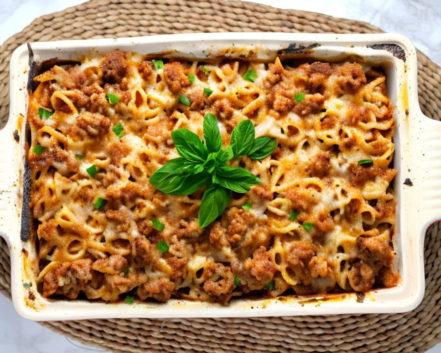 Pasta al forno con carne macinata