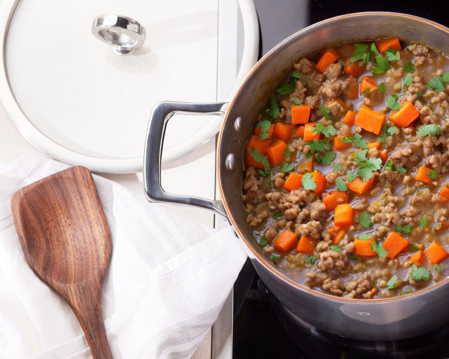 Stufato di carote con carne macinata