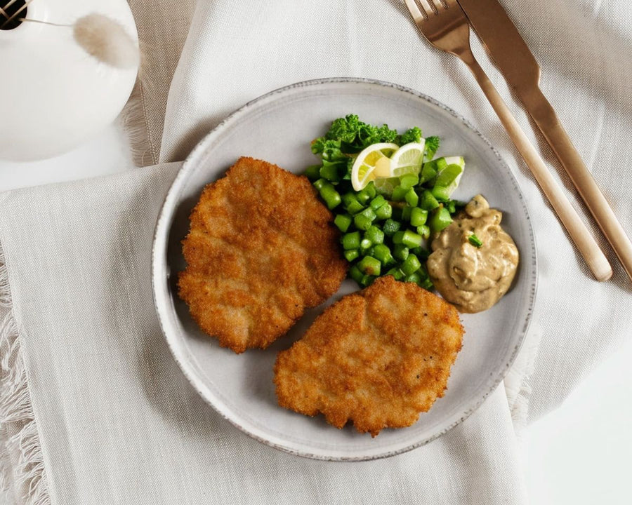 Escalope à la sauce crémeuse aux champignons
