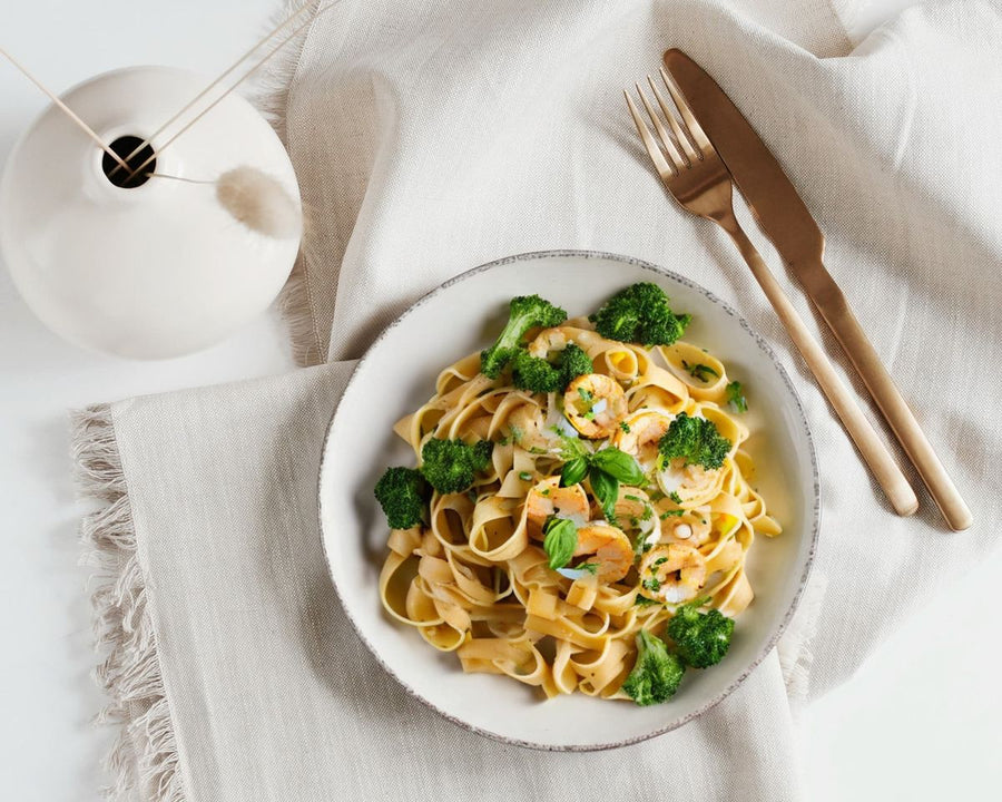Tagliatelles aux crevettes