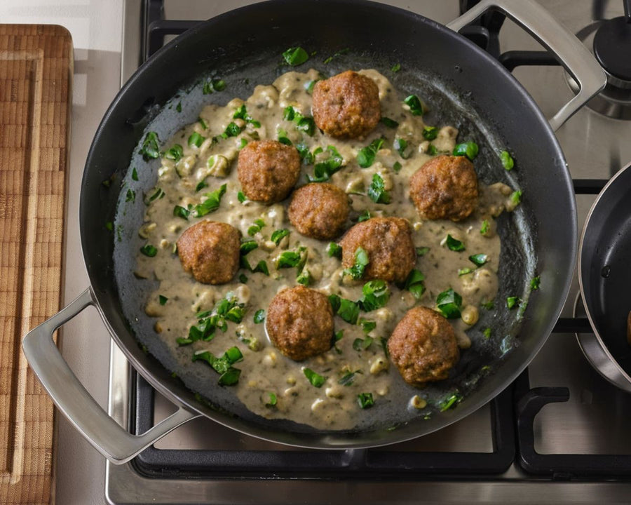 Polpettine in salsa alla panna