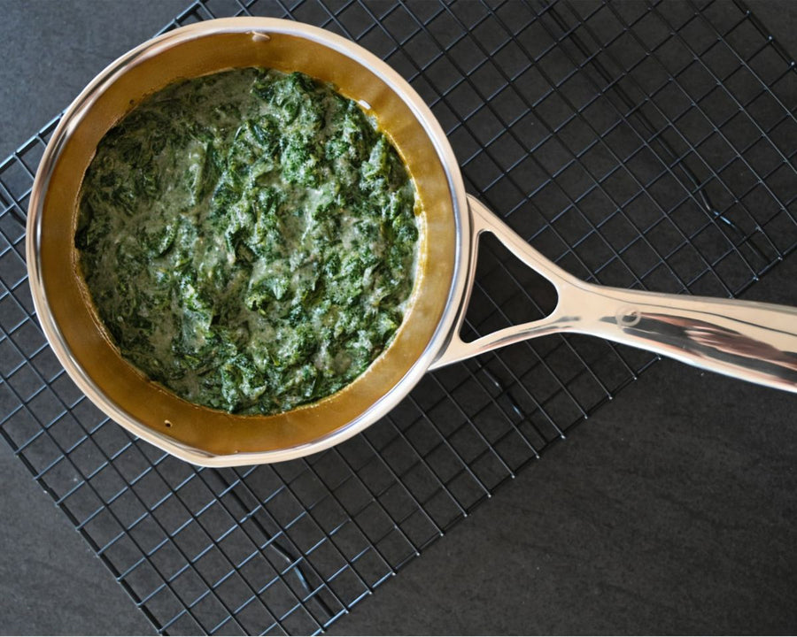 Salsa di spinaci alla panna