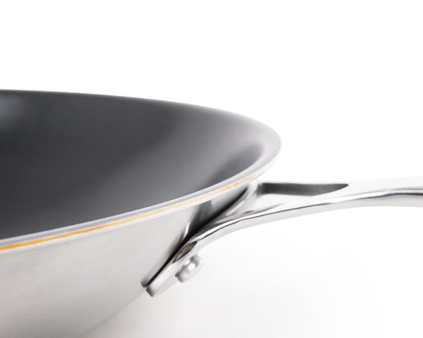 Il wok con nucleo in rame (B)