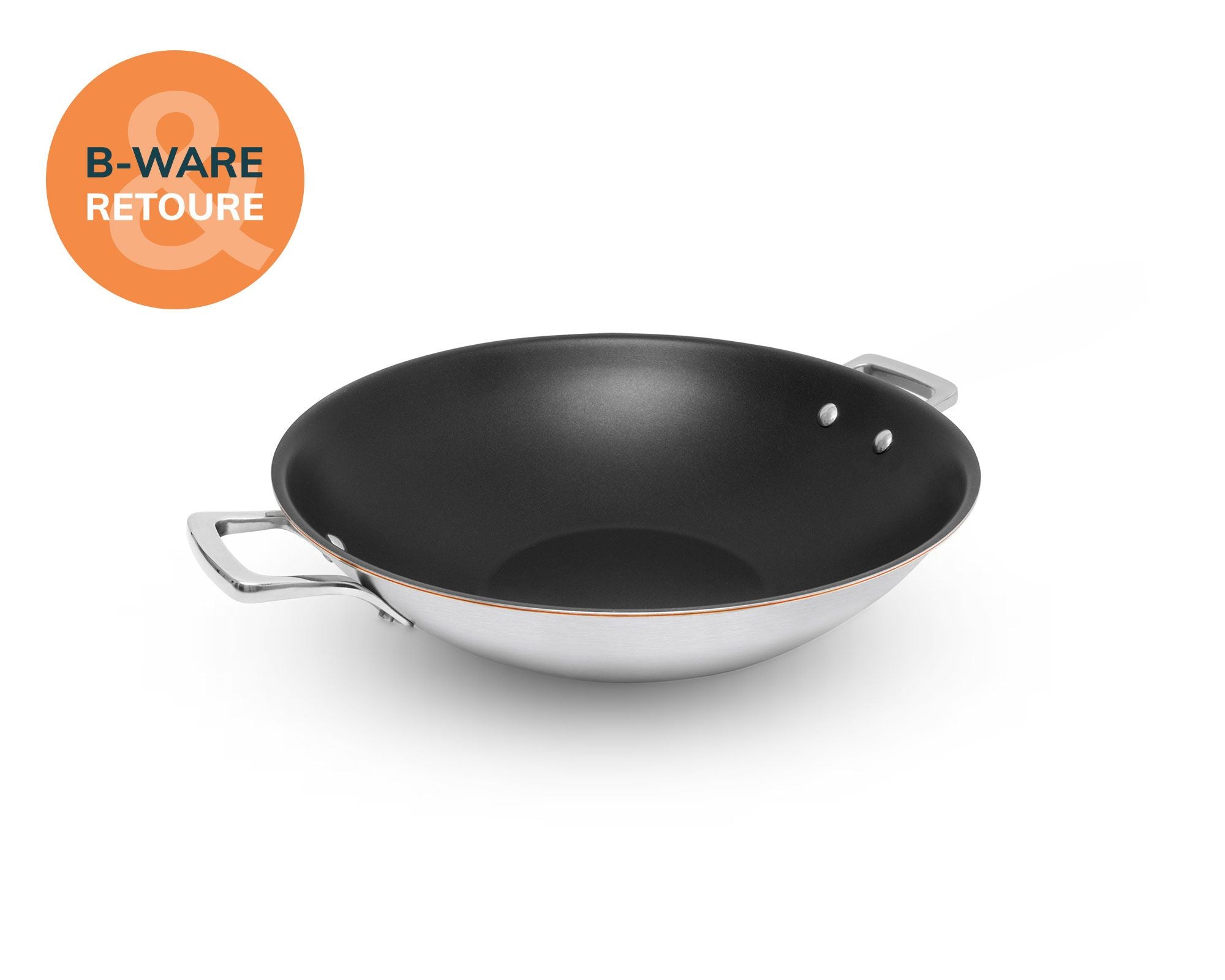 Il wok con nucleo in rame (B)