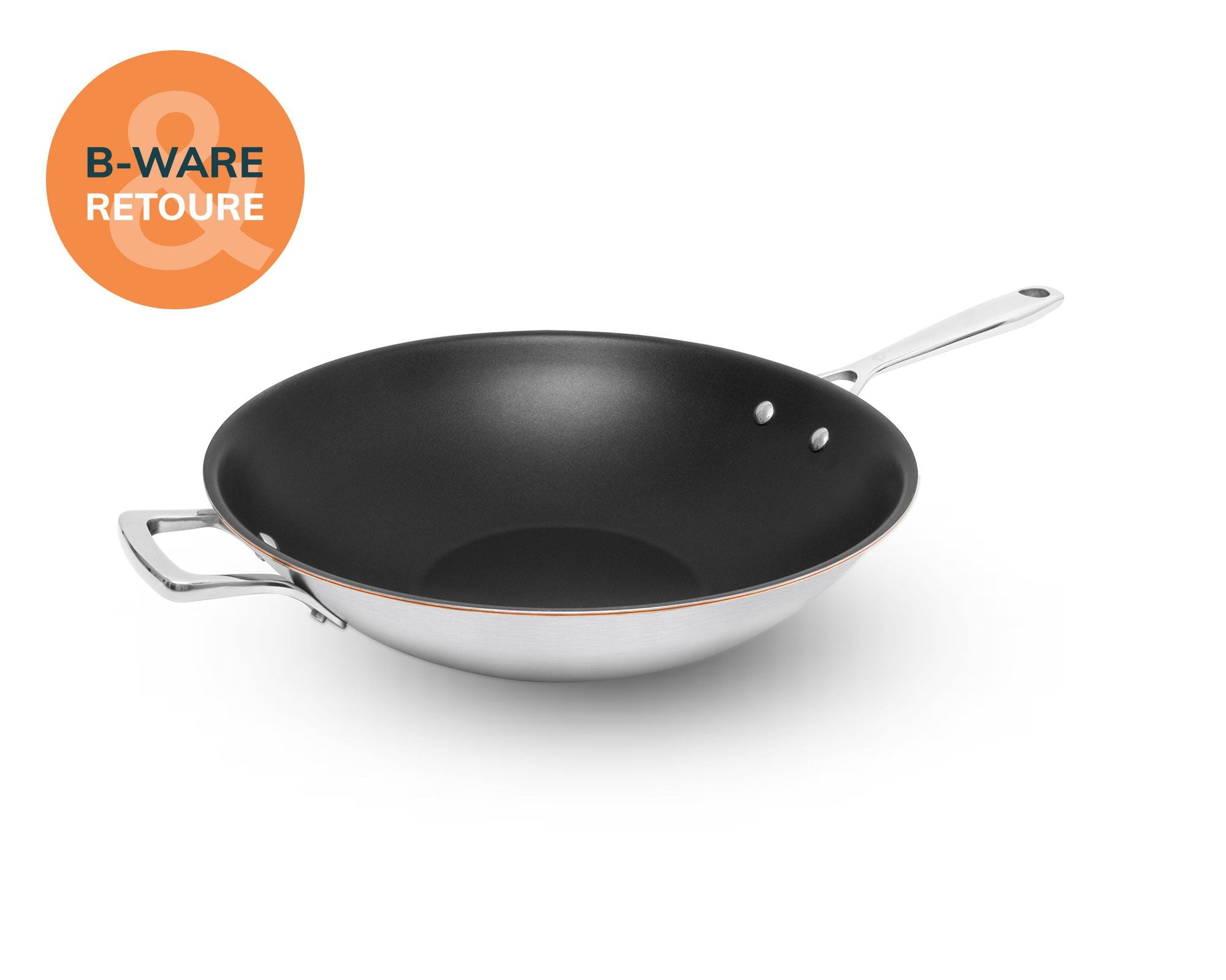 Il wok con nucleo in rame (B)