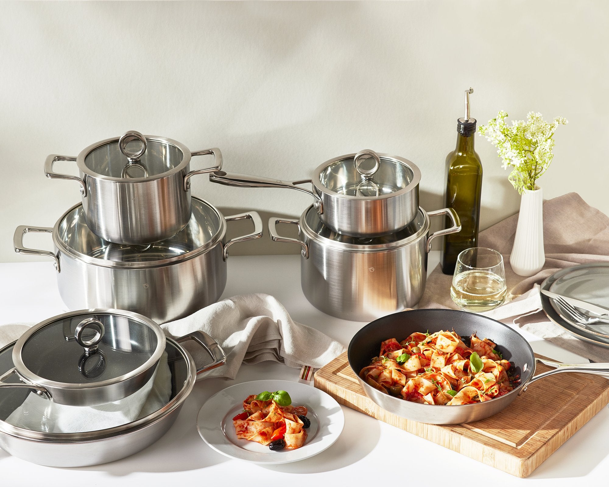 Kupferkern Kochgeschirrsets beschichtet